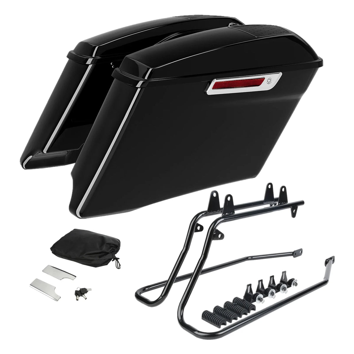 Saddlebag 6x9 Speaker Lids Conversion Brackets for Harley Heritage Softail (1984–2017)