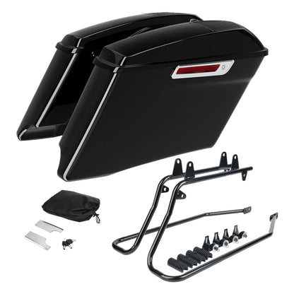 Saddlebag 6x9 Speaker Lids Conversion Brackets for Harley Heritage Softail (1984–2017)