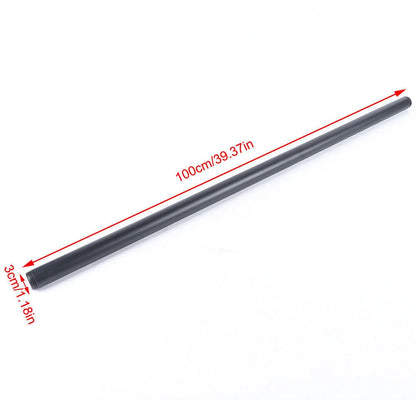 Iron Handrail for Steps Stair Railing Kit 10 FT Outdoor Indoor Black