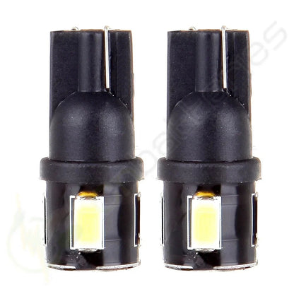 2X White 5730 6SMD LED License Plate Light Bulbs T10 W5W 168 921 194 for