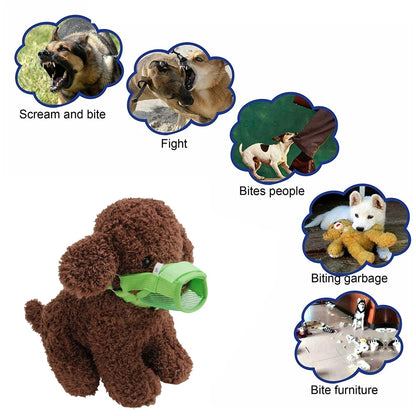 Adjustable Dog Muzzle Mouth Cover Mesh Mask for Dogs