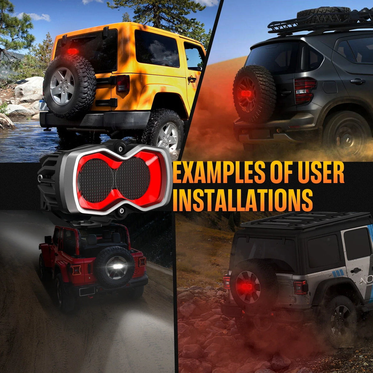 2X 4.5" LED Work Lights Pod for Off Road Flood Lamp Combo Beam