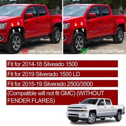 Front Mud Flaps Splash Guards for 2014–2018 Chevy Silverado (4-Door)
