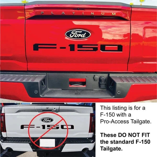 Tailgate Letter Inserts Pro-Access for Ford F150 (2024–2026)