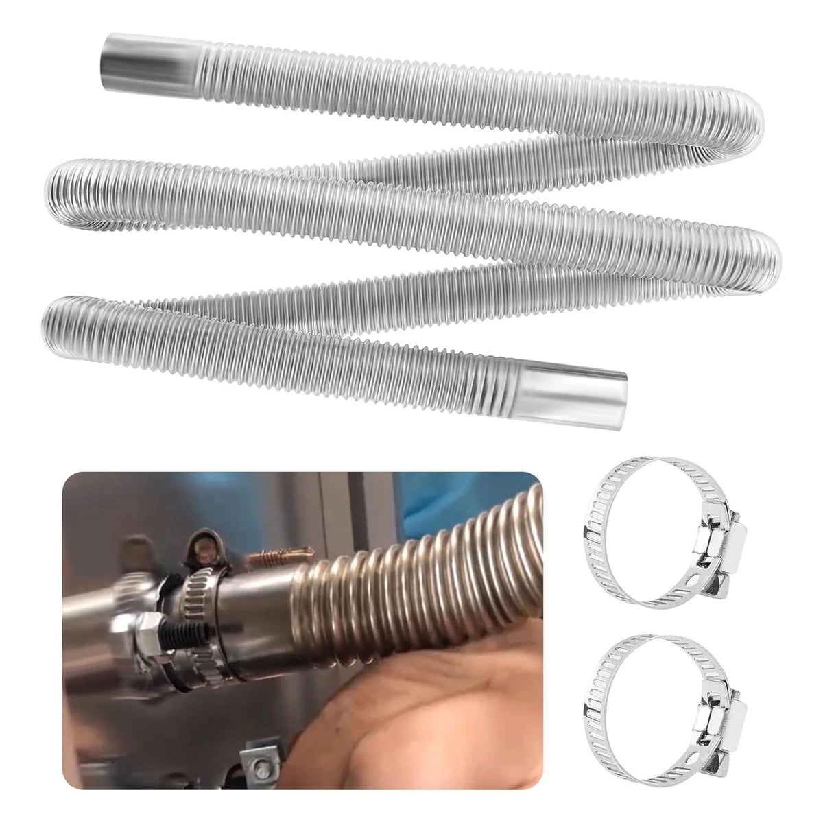 1" ID Stainless Steel Diesel Heater Exhaust Pipe for (78.7")