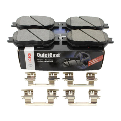 Bosch QuietCast Front Ceramic Brake Pads & Hardware for Lexus IS250 (2006–2013) & Toyota Camry (2007–2011)