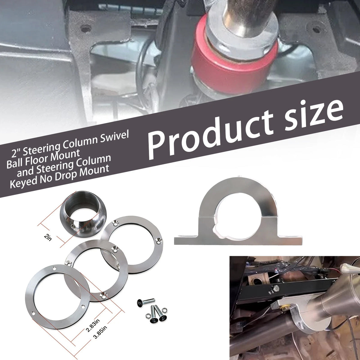 2" Swivel Base Floor Mount for GM Chevy GMC Buick