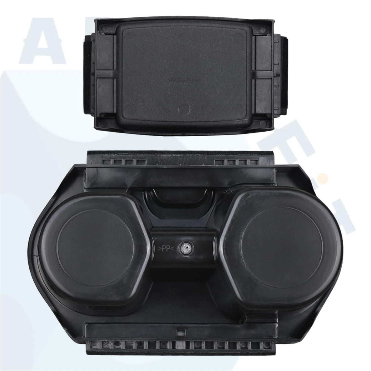 Cup Holder Insert & Coin Tray for Honda Civic Black