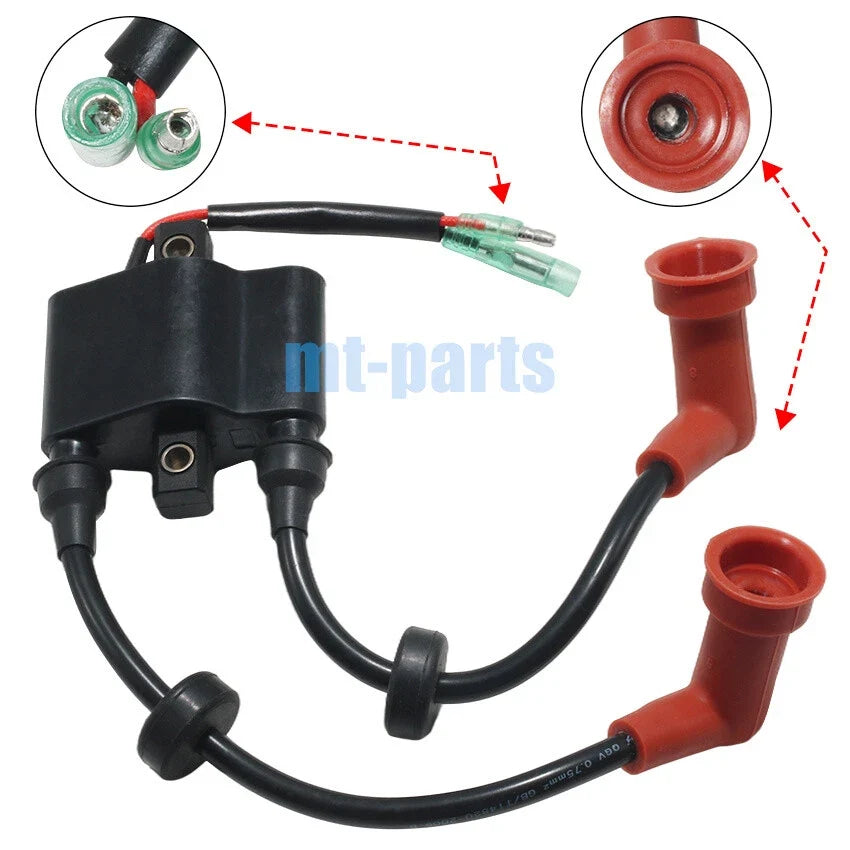 Ignition Coil for Yamaha Outboard 9.9HP E9.9D MHS/L/ 15HP E15D (2003) 6B4-85530-00