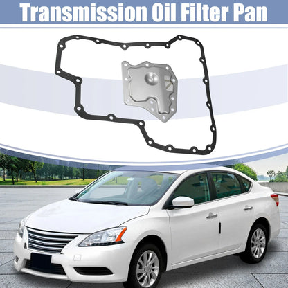 Set of 1 Transmission Filter Oil Pan Gasket Kit for Nissan Sentra (2013–2019)