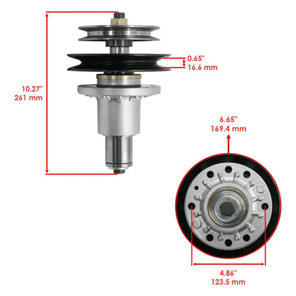 Set of 2 Deck Spindles for Exmark FMD524 (SD221+SD222+SD222 - AA)