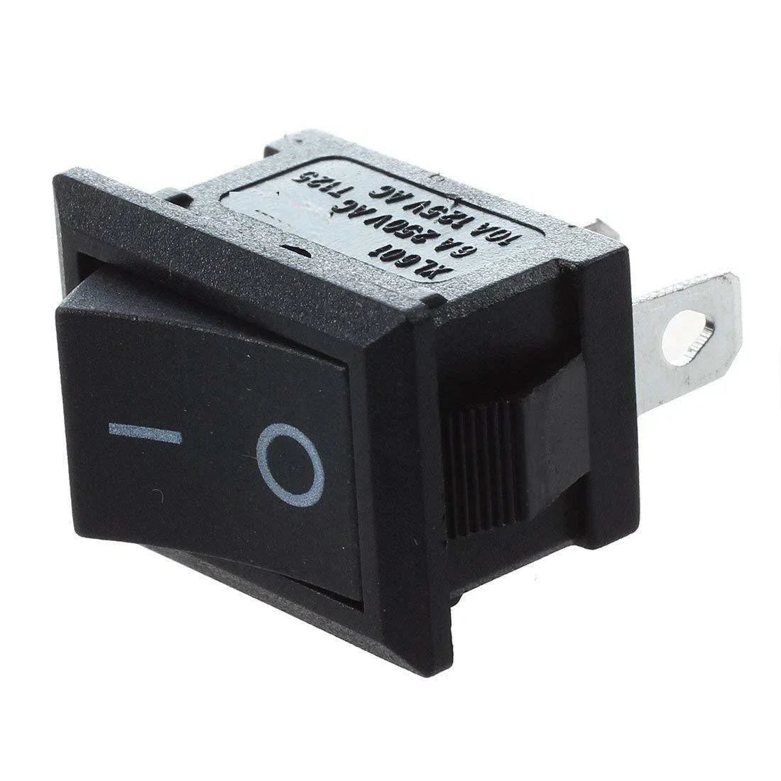 10X Black Rocker Switch for MINI (2 Pin ON/OFF SPST 125VAC 6A 250VAC 3A)