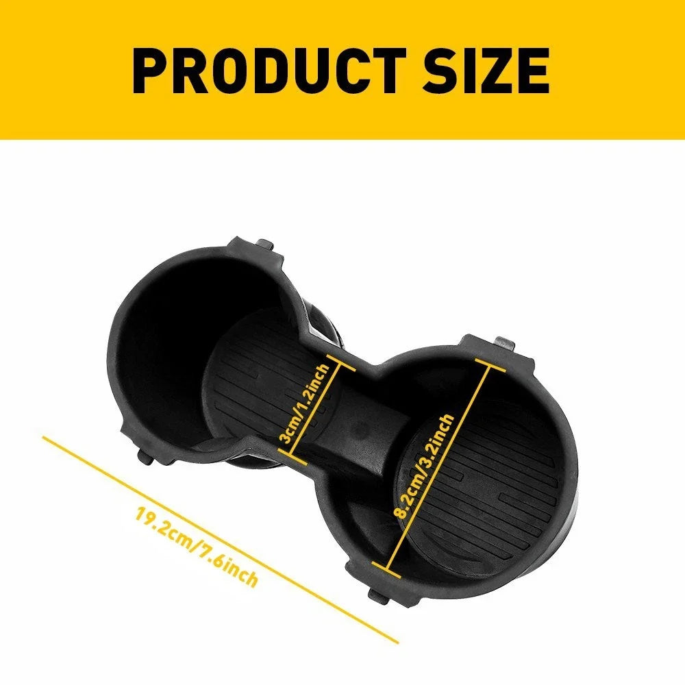 Set of 2 Rubber Cup Holder Inserts for Ford F-150 F-250 F-350 Super Duty