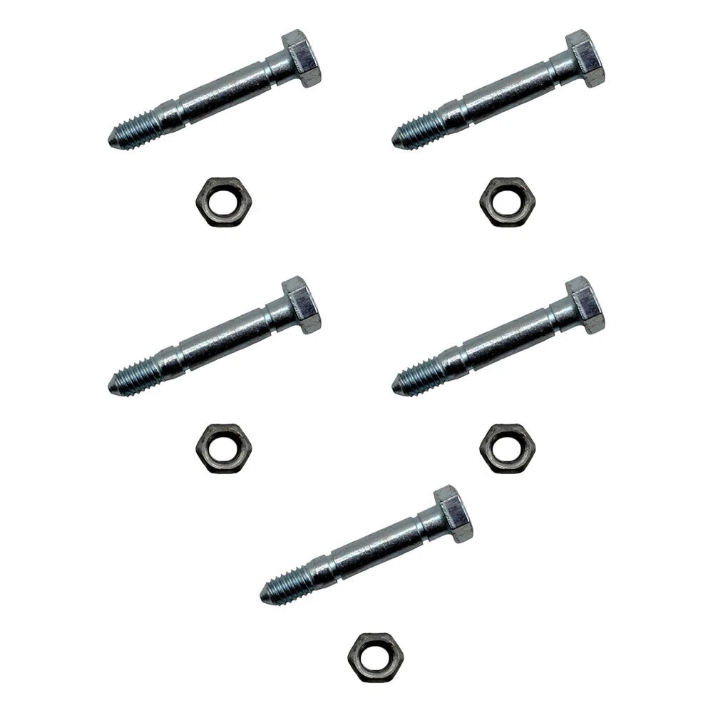5 Pack Shear Pins & Nuts for Ariens Snow Blower (510015, 51001500)