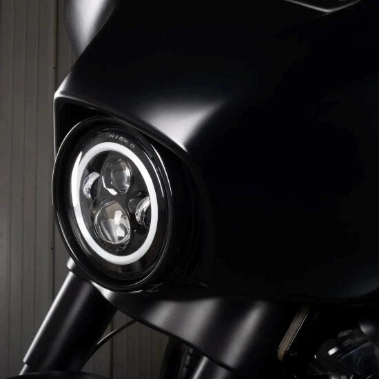 Black Headlight Trim Ring for Harley Electra Glide Street Glide Road King (1994–2024)