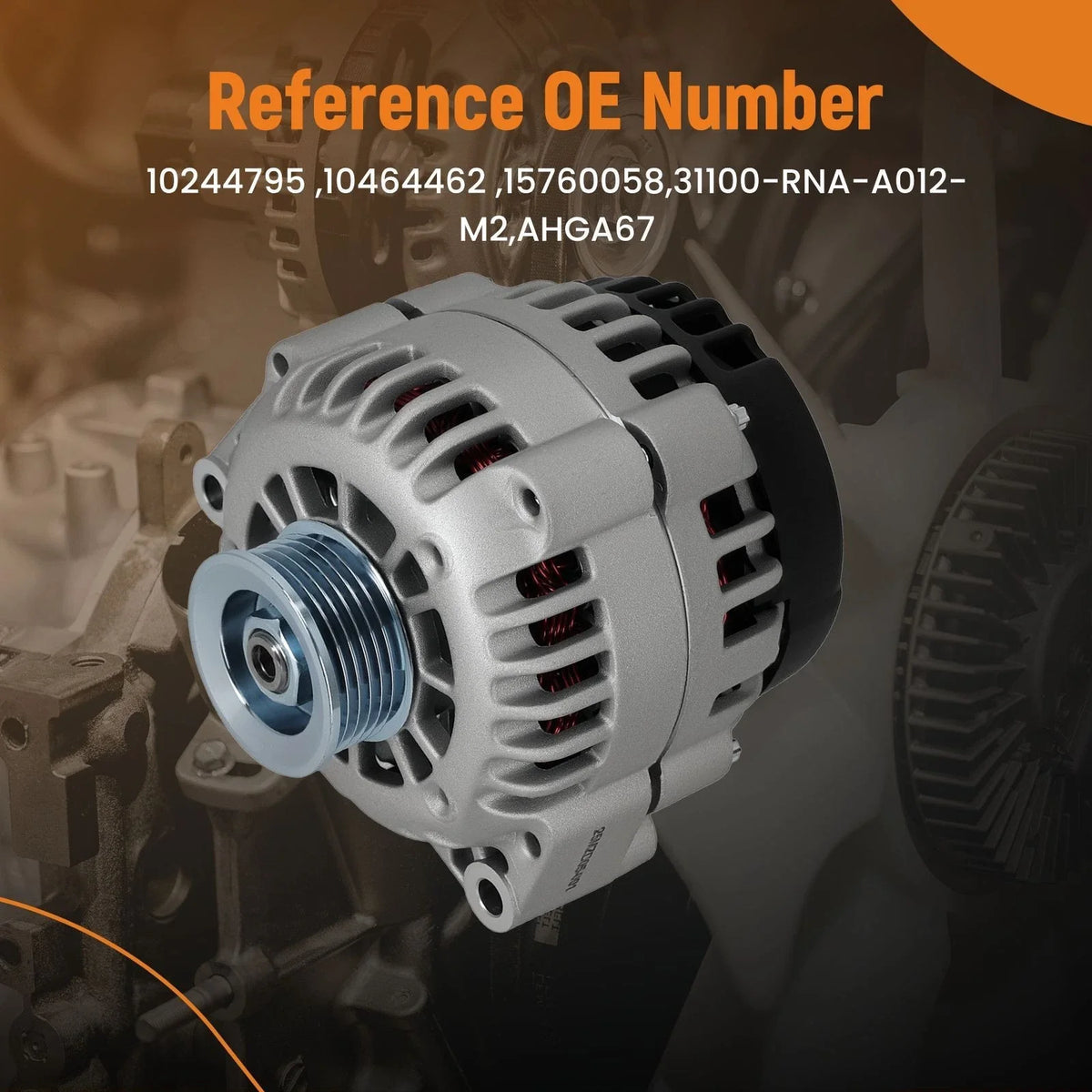 100A Alternator for Chevrolet Blazer S10 GMC Jimmy Sonoma 4.3L V6 (2000–2005)