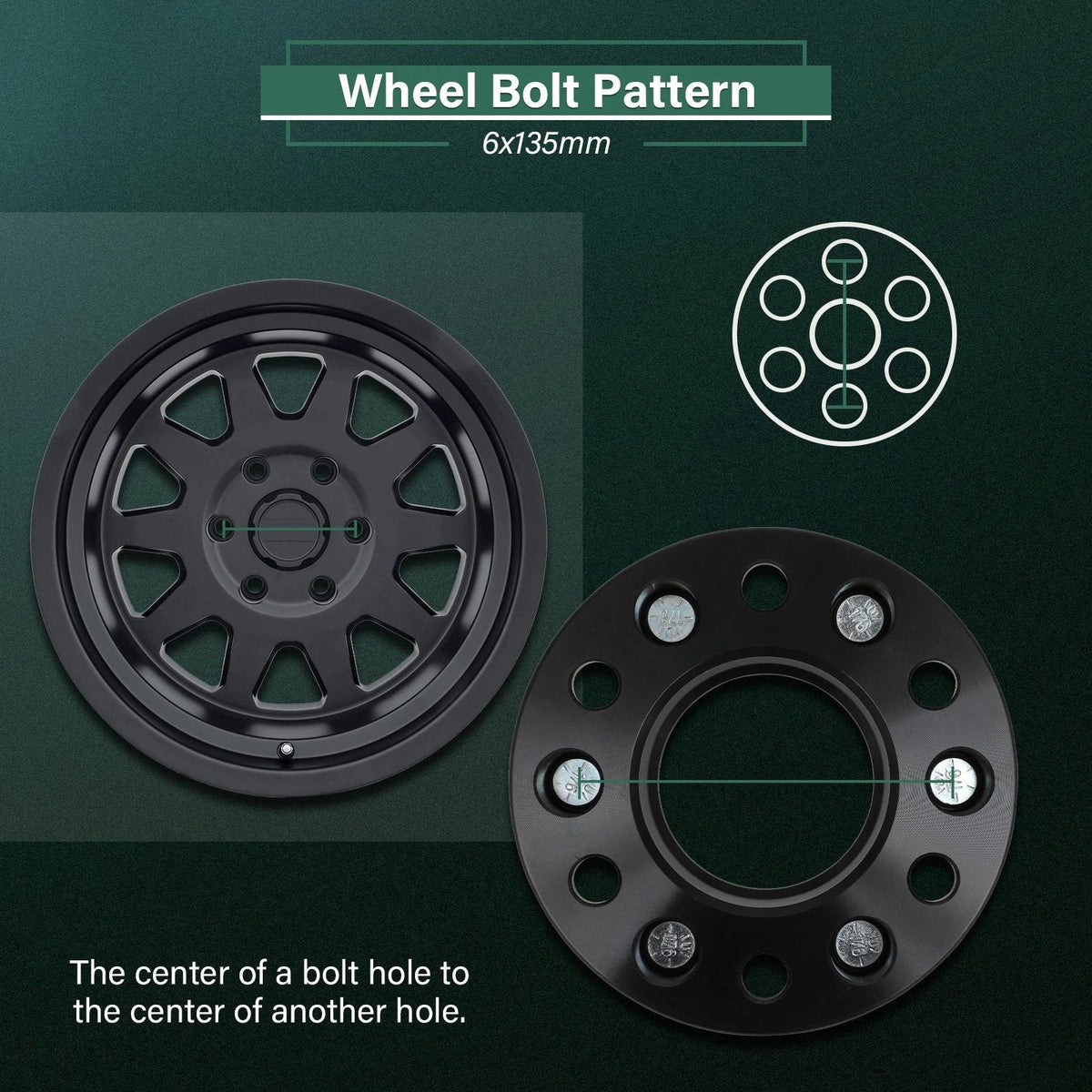 4X 2" Hub Centric Wheel Spacers 6x135 14x1.5 for Ford F150 Expedition (2015–2025)
