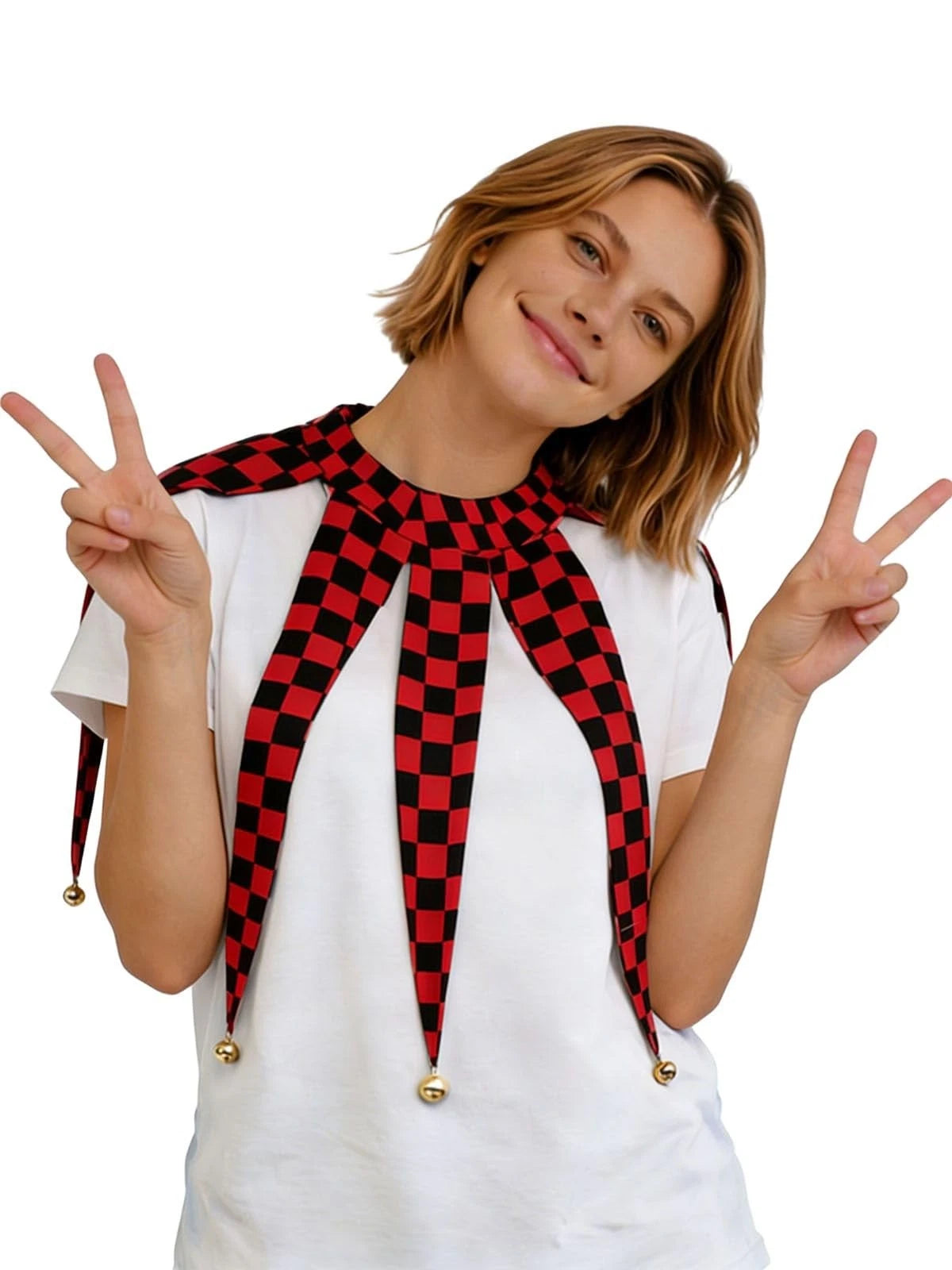 Adjustable Clown Neck Collar for Adult Jester Costume Accessories