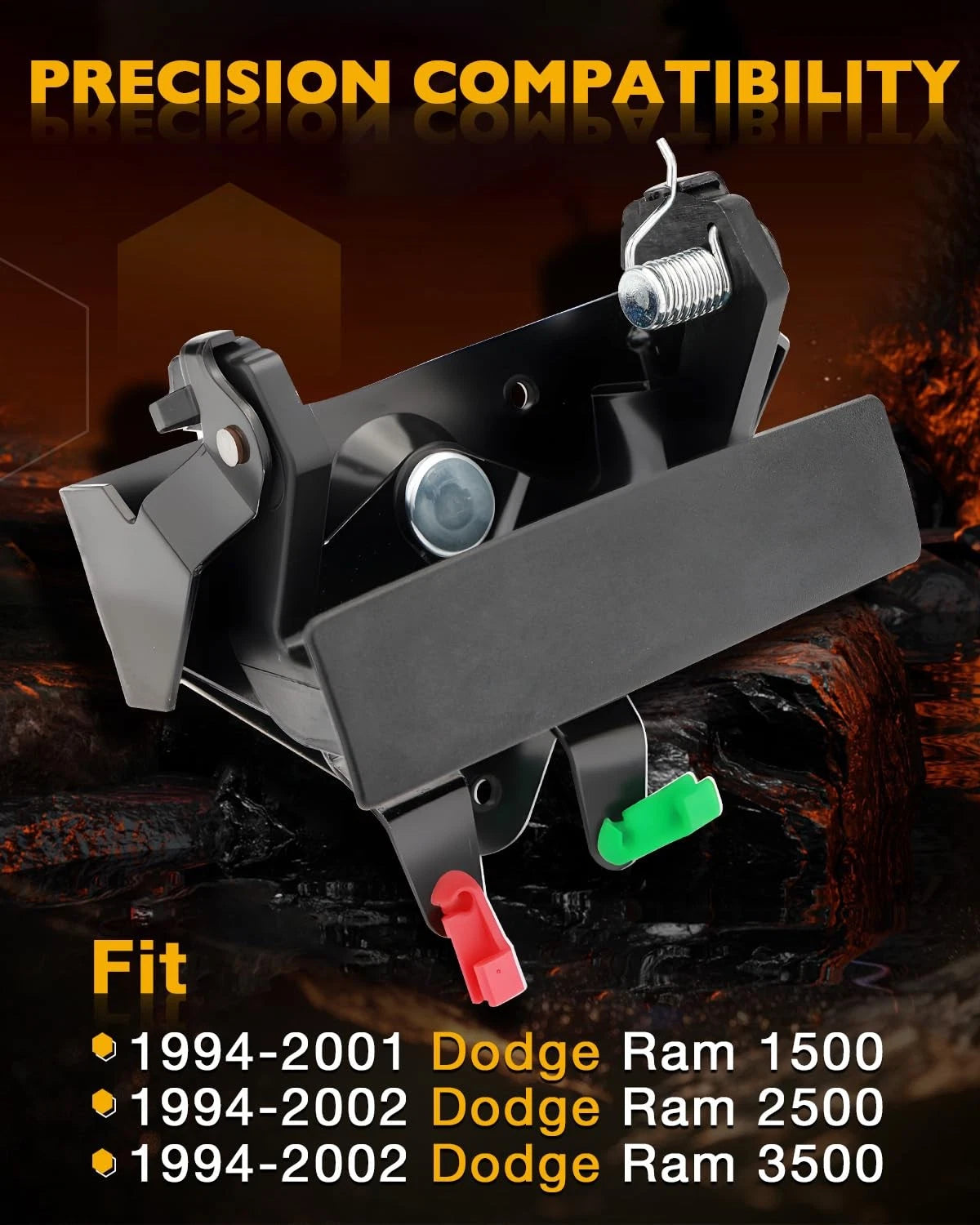 Tailgate Handle Set for Compatible with 1994–2002 Black
