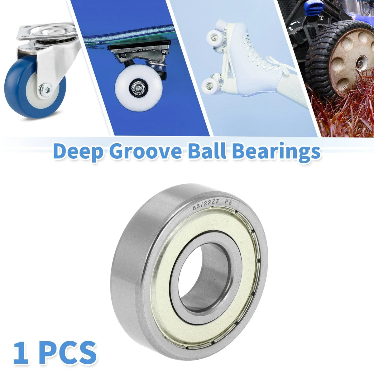 Deep Groove Ball Bearing P5 for Scooter Skateboard Wheel (22x56x16mm)