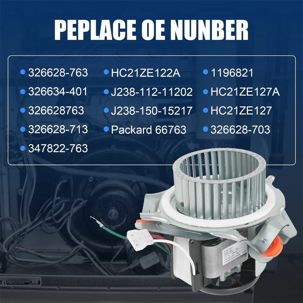 Draft Inducer Motor Assembly for Jakel, Carrier, Bryant