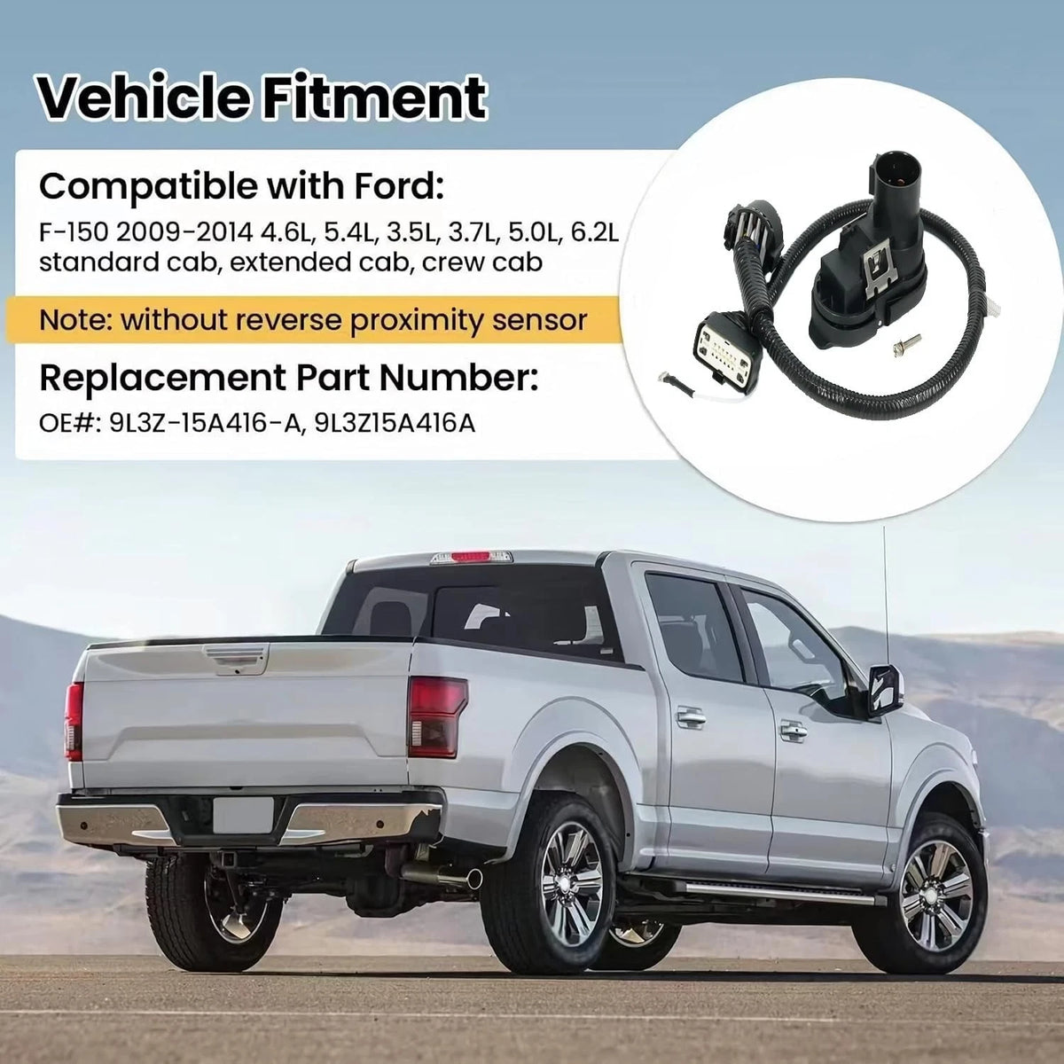 Trailer Hitch Wiring Connector Kit for Ford (2010–2023)