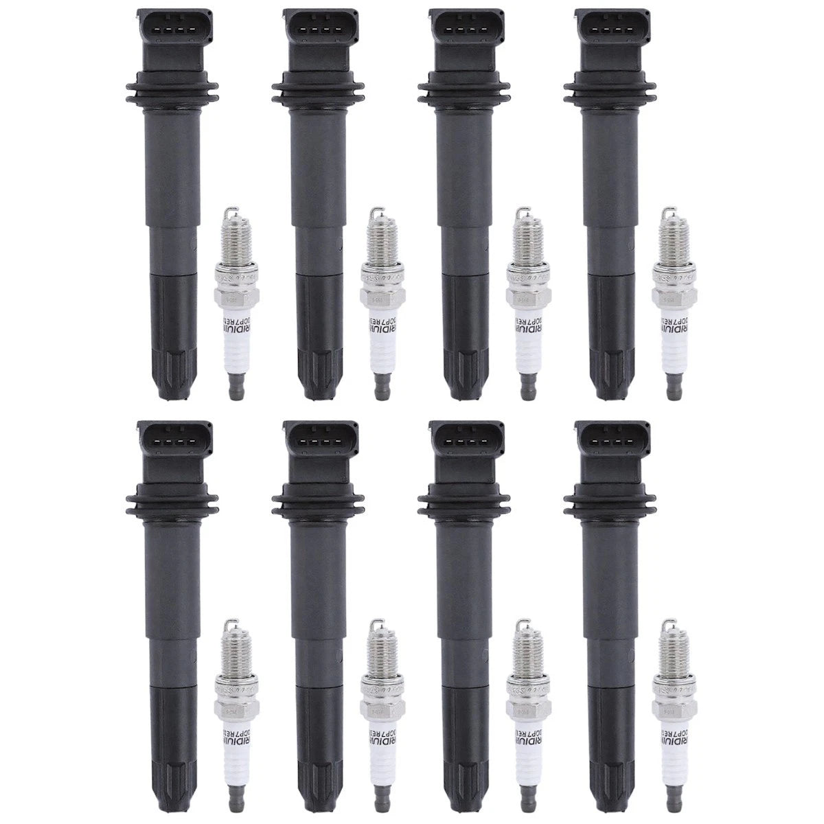 Set of 16 Ignition Coil and Spark Plug Kits for Porsche Cayenne (2003–2006) - 18084941, UF563, 94860210408, 94860210409