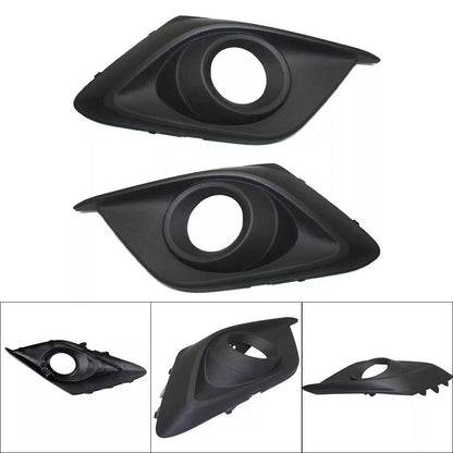 Textured Black Fog Light Trims for Mazda 3