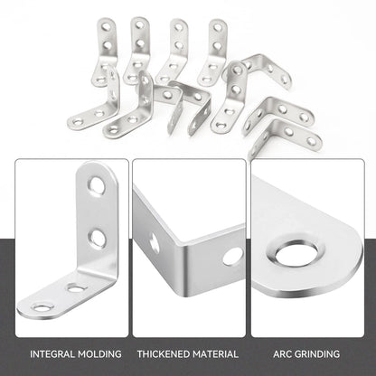 20-Pack Stainless Steel Corner Brace 90 Degree Right 40x40x16