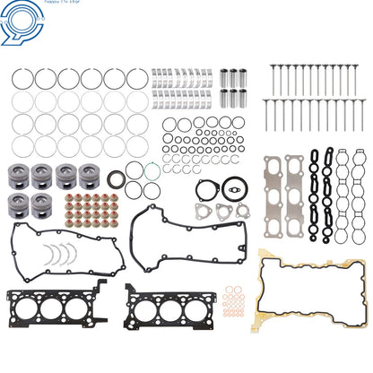 Engine Pistons Gasket Bearings Valves Kit for Jeep Grand Cherokee (2002–2014)