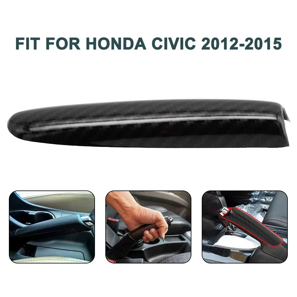 Carbon Fiber Manual Handle Hand-Brake Sleeve-Cover for Civic 9Th (2012���2015)