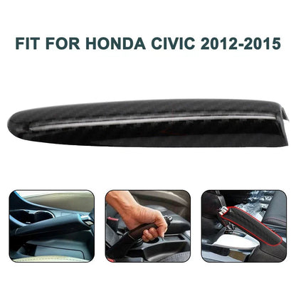 Carbon Fiber Manual Handle Hand-Brake Sleeve-Cover for Civic 9Th (2012���2015)