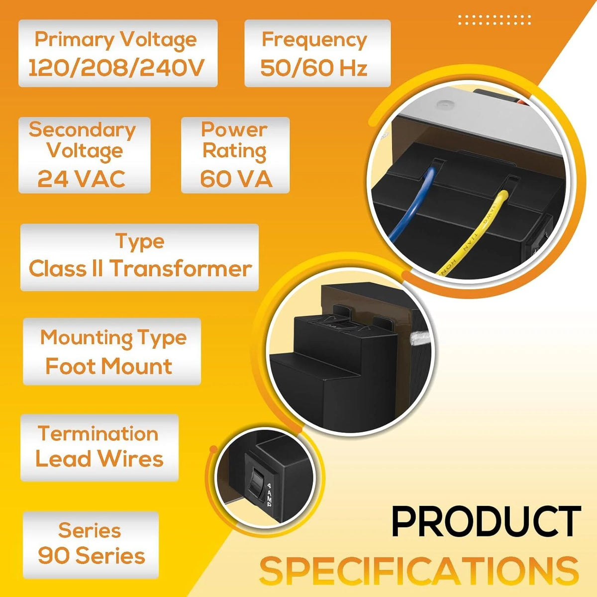 90-T60C3 Class II Transformer 24VAC 60-VA (No specific )