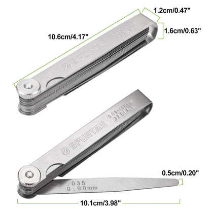 Feeler Gauge Set of 32 Blades for Precision Measurement