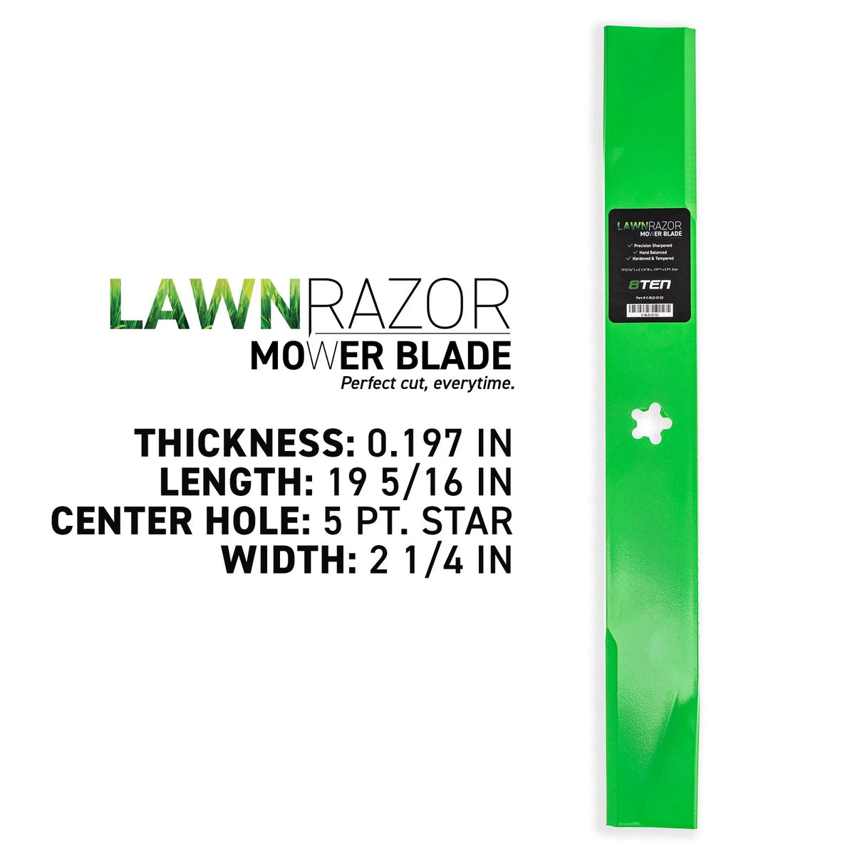 6-Pack LawnRAZOR Blade for Jonsered LT2113CM (532131322, 539130532, 917131322)
