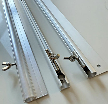 Set of 2 Awning Rails for Caravan Campervan Motorhome (Universal) 1.2m Each