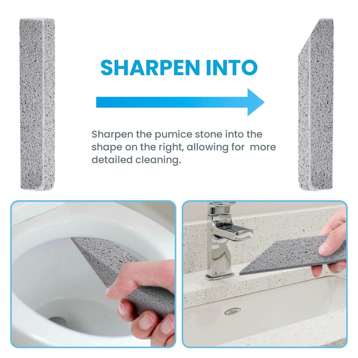 14 Pack Pumice Stone for Toilet Bowl Cleaning (Gray)