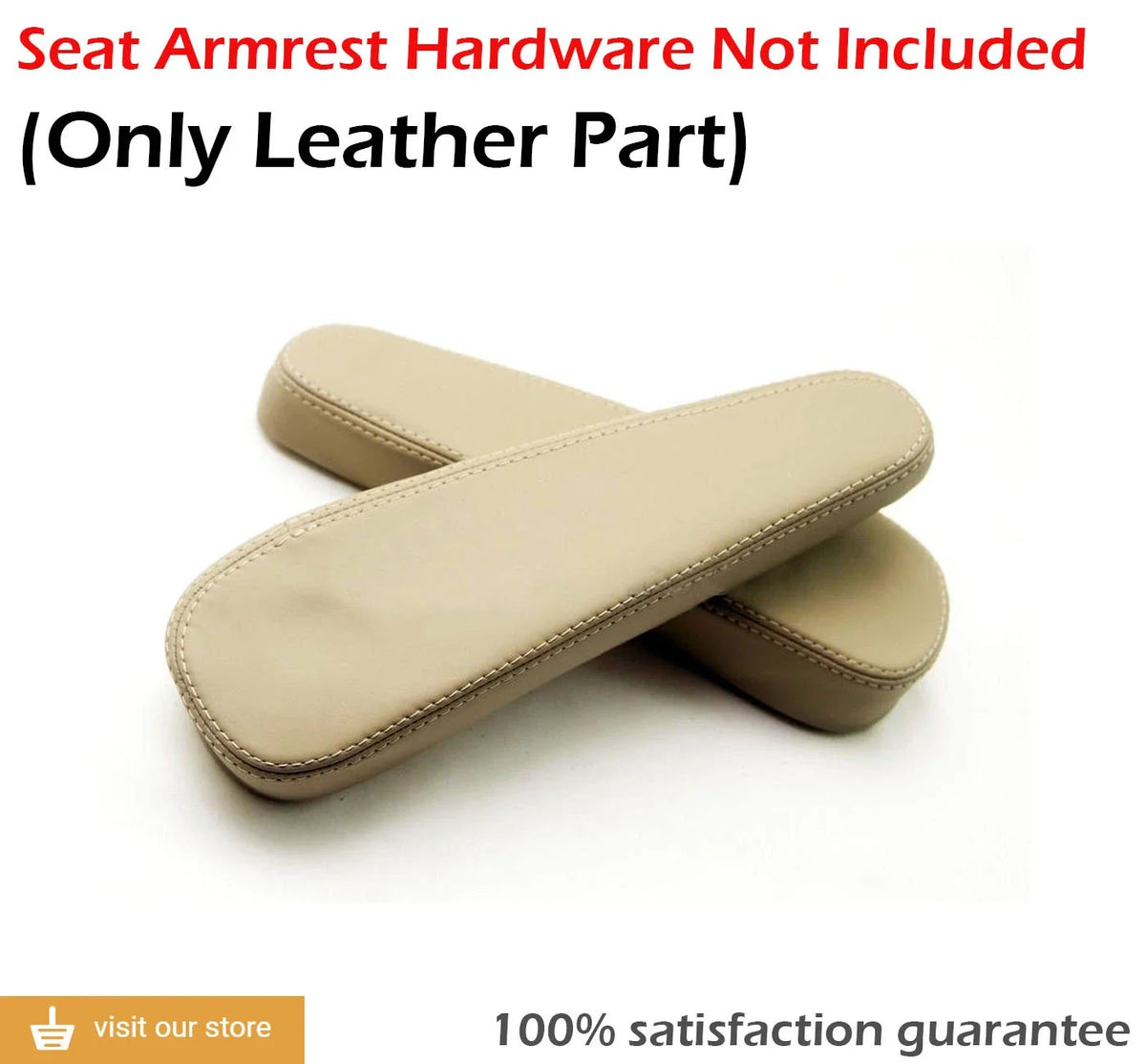 Leather Synthetic Seat Armrest Cover for Lexus RX 300 330 350 (2003–2009) Beige