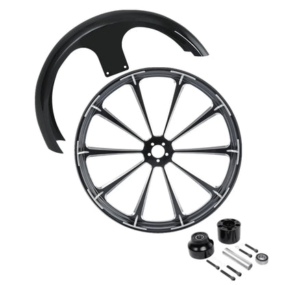26 x 3.5" Front Wheel Rim Single Disc Fender for Harley Road Glide (2008–2025)