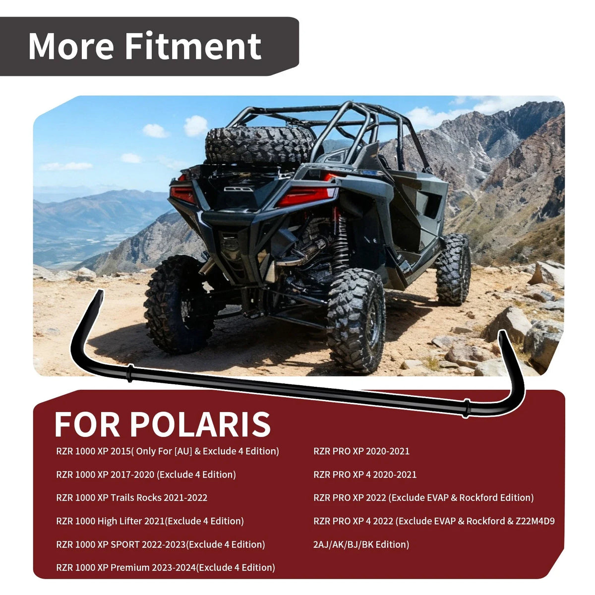 Rear Sway Stabilizer Bar for Polaris RZR PRO XP / RZR PRO XP 4 (2020–2021)