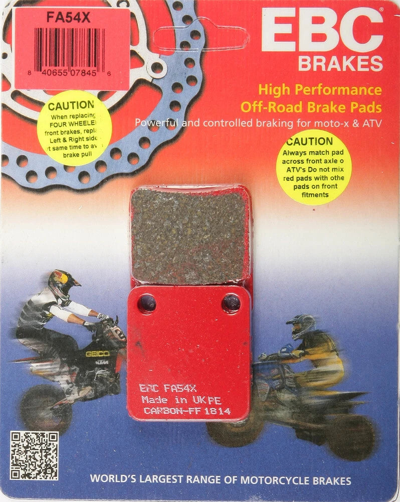 EBC FA54X Carbon Brake Pads for Yamaha Bruin Warrior Big Bear Raptor (2000–2023)