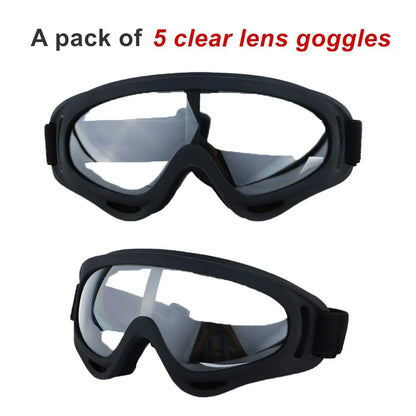 Set of 5 LJDJ Motorcycle Goggles for Dirt Bikes (LJDJ-032BC)