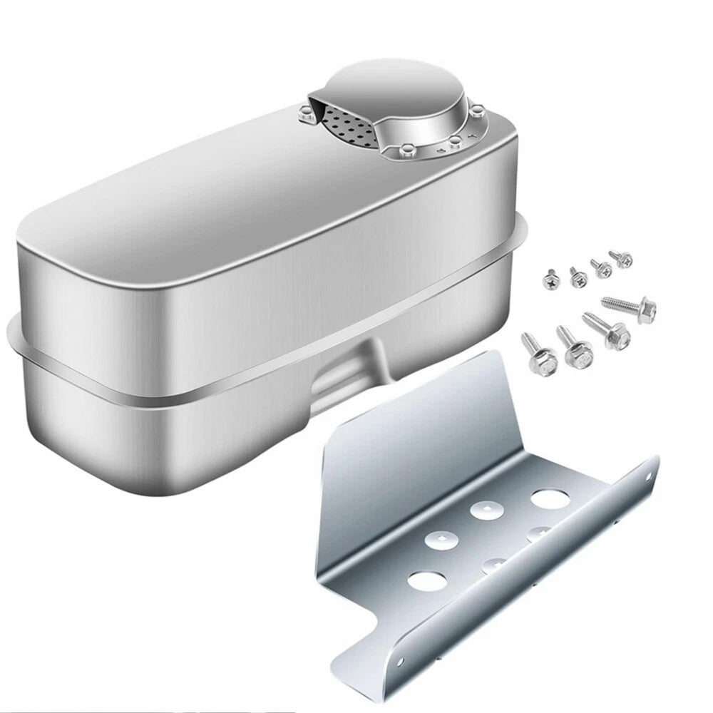 Twin Inlet Exhaust Muffler & Bracket for
