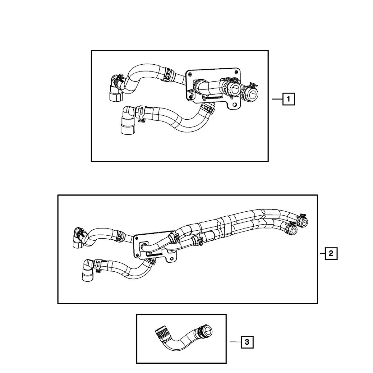 Heater Hose for Jeep Grand Cherokee (2015–2019) 55038033AG