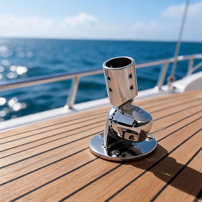 316 Stainless Steel Adjustable 180 Degree Antenna Mount for Boats and Yachts