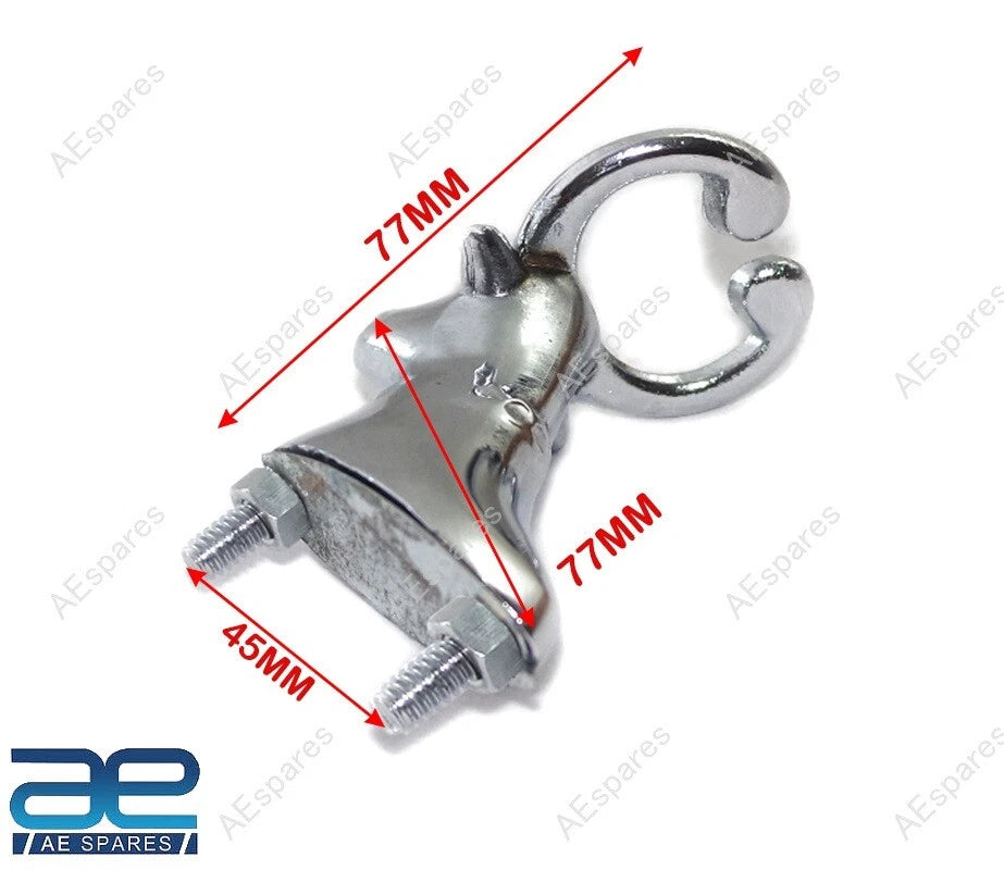 Alloy Bull Head Hood Ornament for Motorcycle Car Truck Tractor