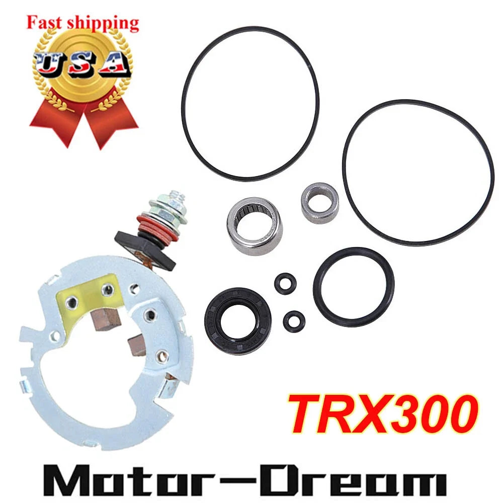 Starter Brush Plate Rebuild Kit for Honda Rancher 350 TRX350FE FM TE TM (2000–2006)