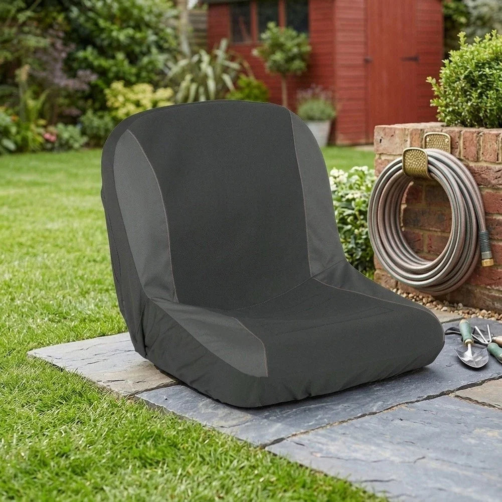 Outdoor Seat Cover for Lawn Mowers Tractors ATVs Black M/L Size