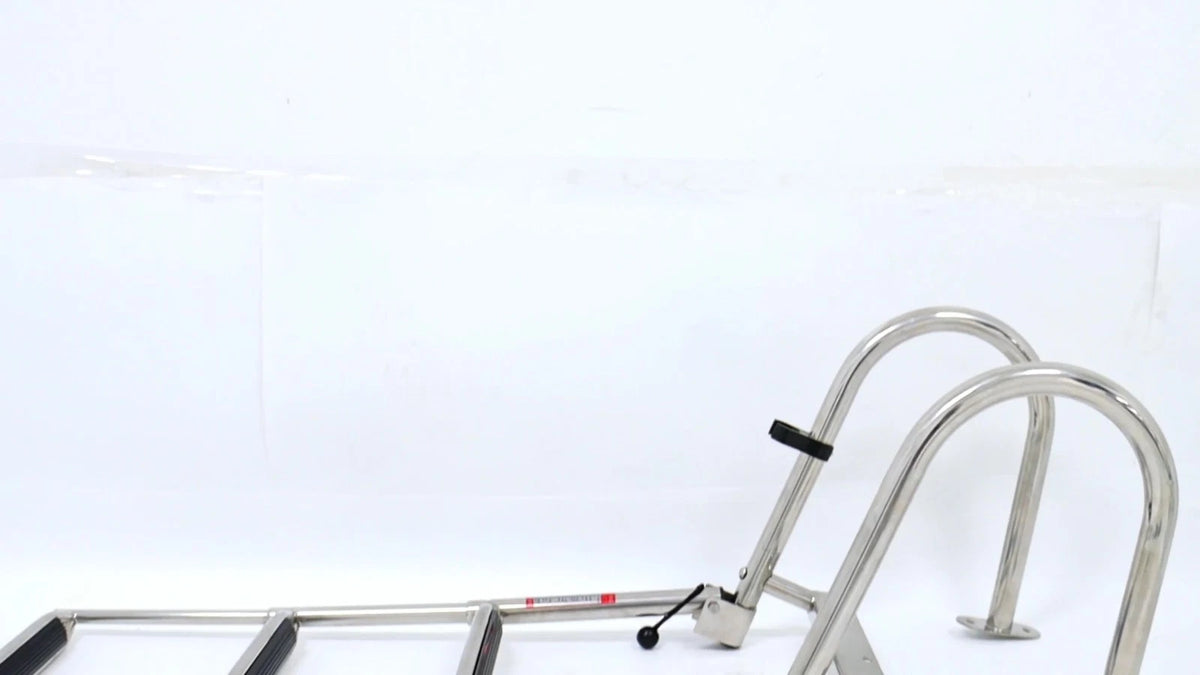 3 Step Boarding Ladder for Boats (Portable Dual-Handle, Stainless Steel)