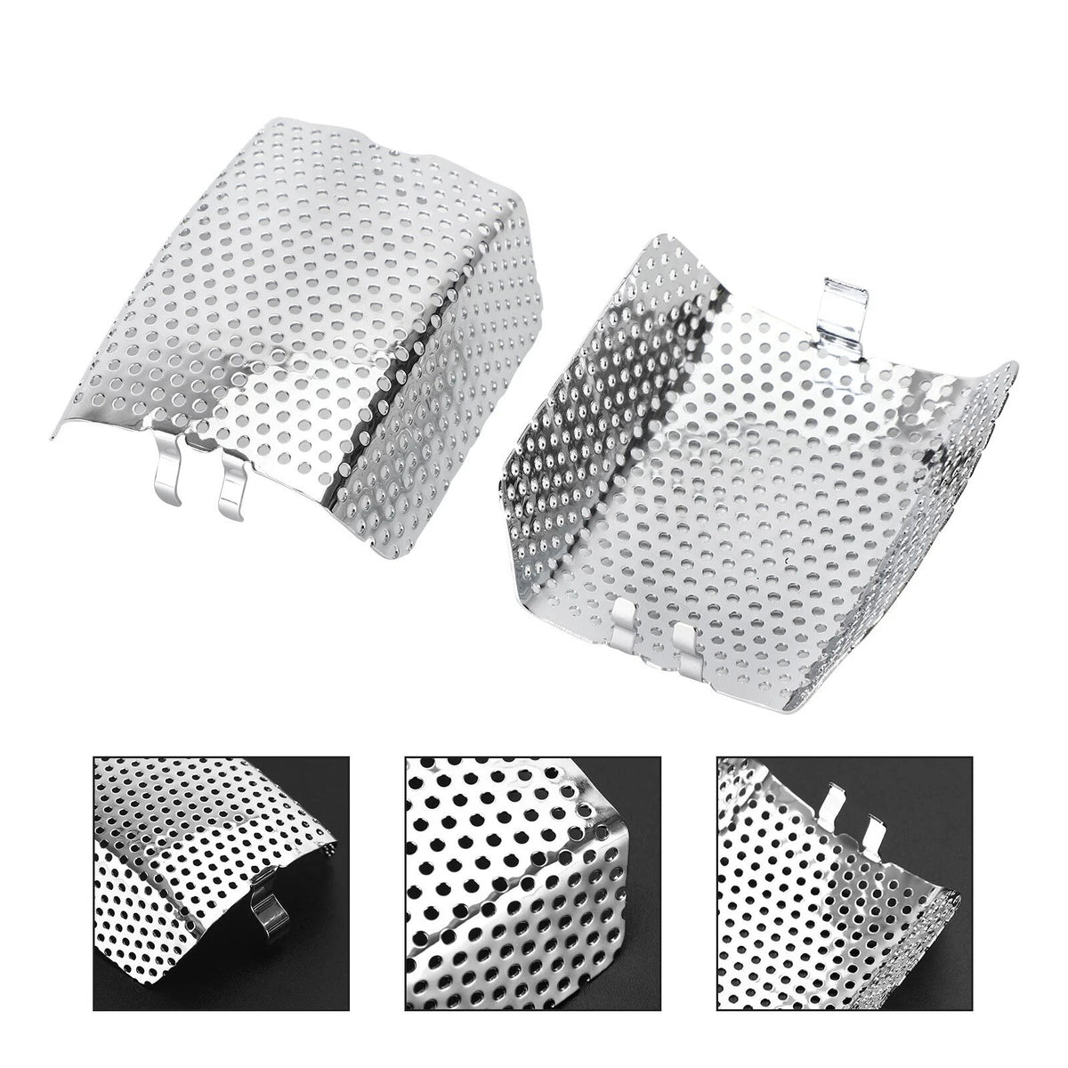 Set of 2 Front Brake Caliper Insert Covers for V-Rod, Street Glide (M549-A204-Chrome)
